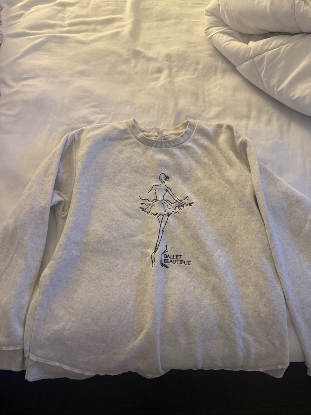 Cream Ballet Beautiful Crewneck Sweater